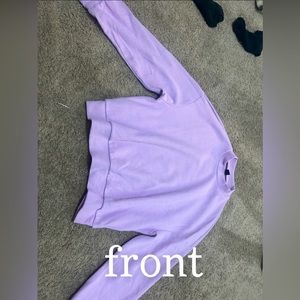 light purple sweater